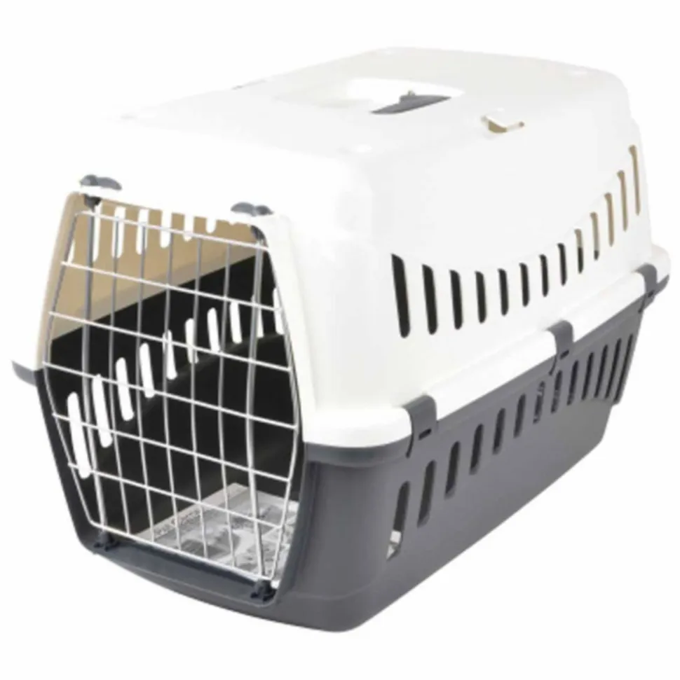 PARIS PRIX - Caisse de transport "chien & chat" 58cm ivoire