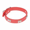 PARIS PRIX - Collier fantaisie pour chien "os" 45cm rouge