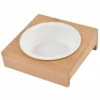 PARIS PRIX - Gamelle pour chien & chat "bambou" 14cm naturel