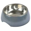 PARIS PRIX - Gamelle pour chien & chat "bol inox" 17cm anthracite