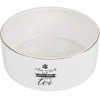 PARIS PRIX - Gamelle pour chien & chat "la belle vie" 16cm blanc