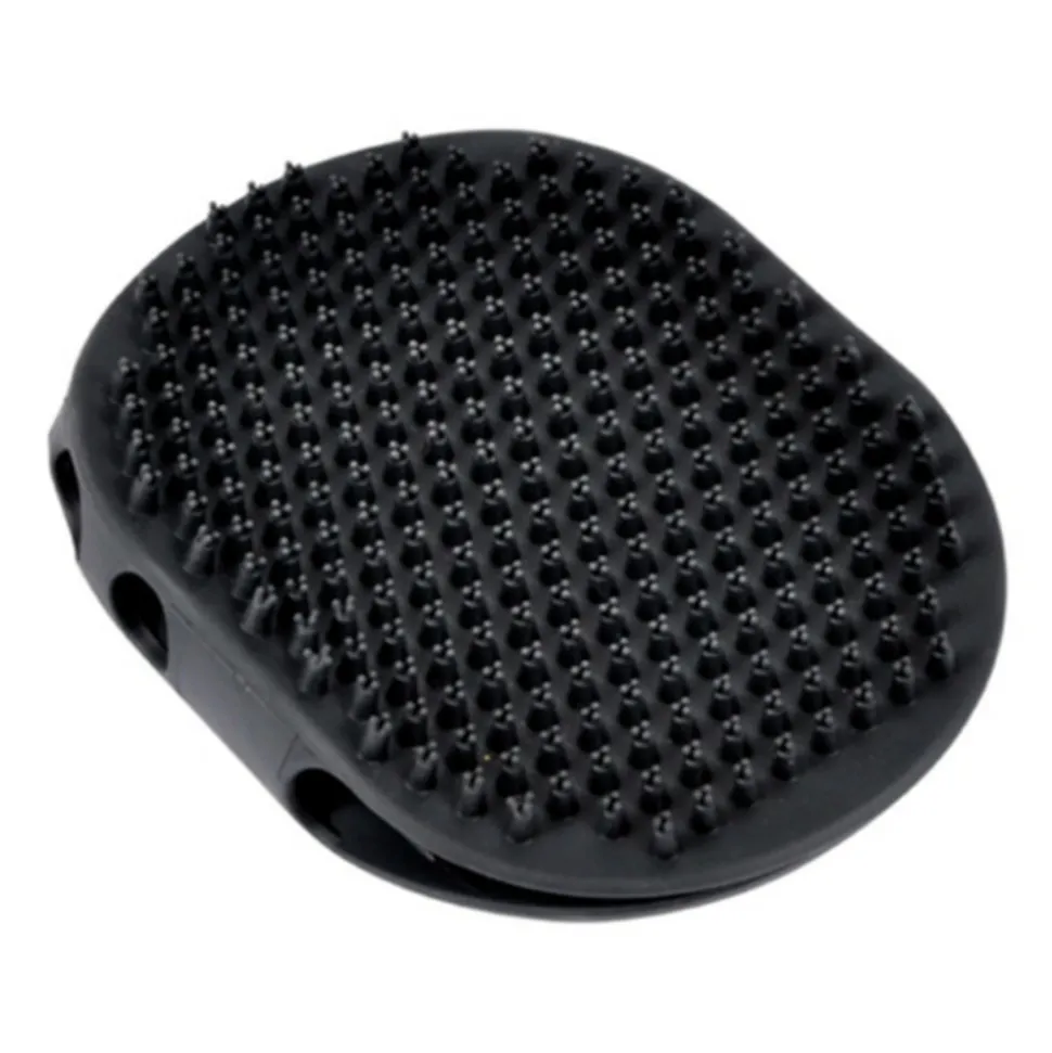 PARIS PRIX - Gant de brossage pour chien & chat "2 faces" 15cm gris