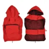 PARIS PRIX - Imperméable pour chien "capuche & poche" 30cm rouge
