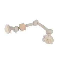 PARIS PRIX - Jouet pour chien "corde 3 nœuds" 48cm naturel