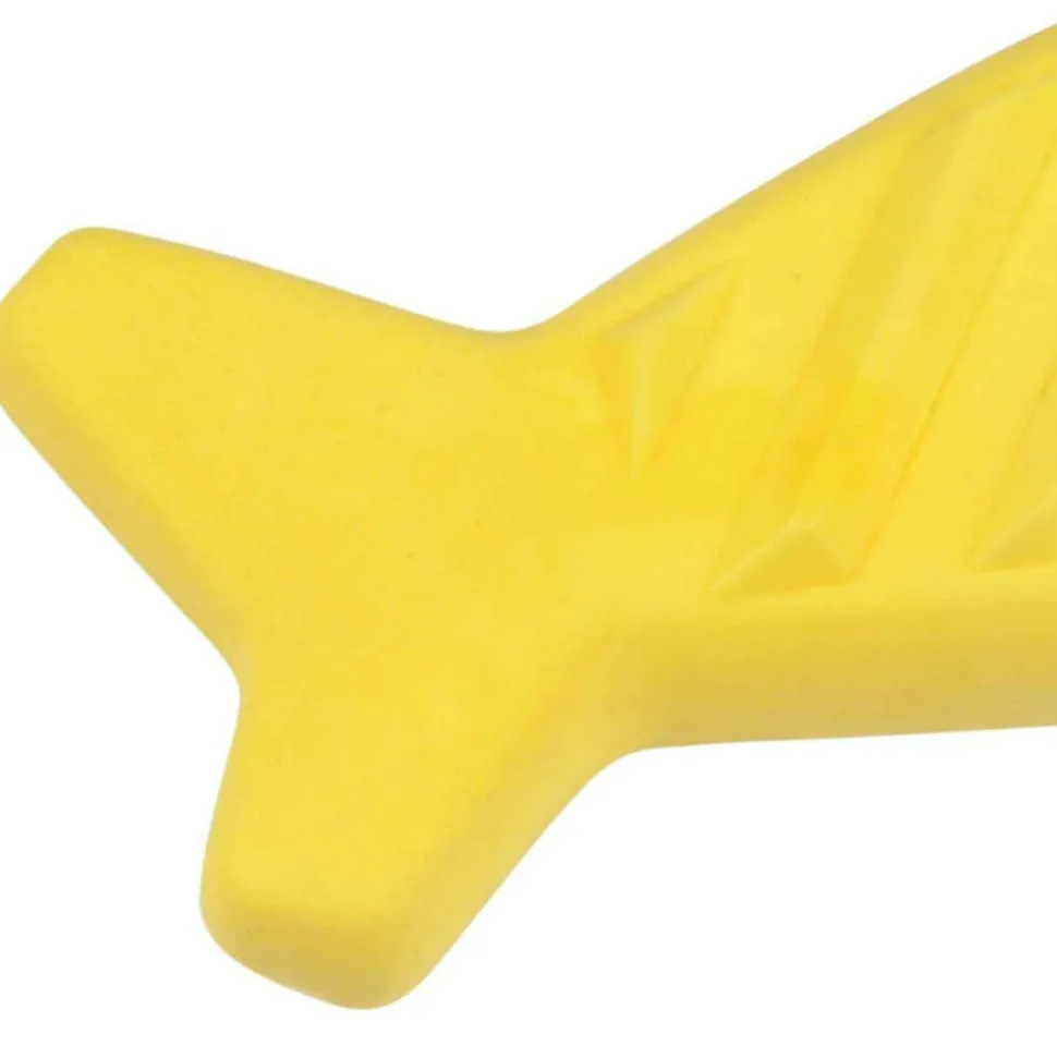 PARIS PRIX - Jouet pour chien givré "requin" 18cm bleu & jaune
