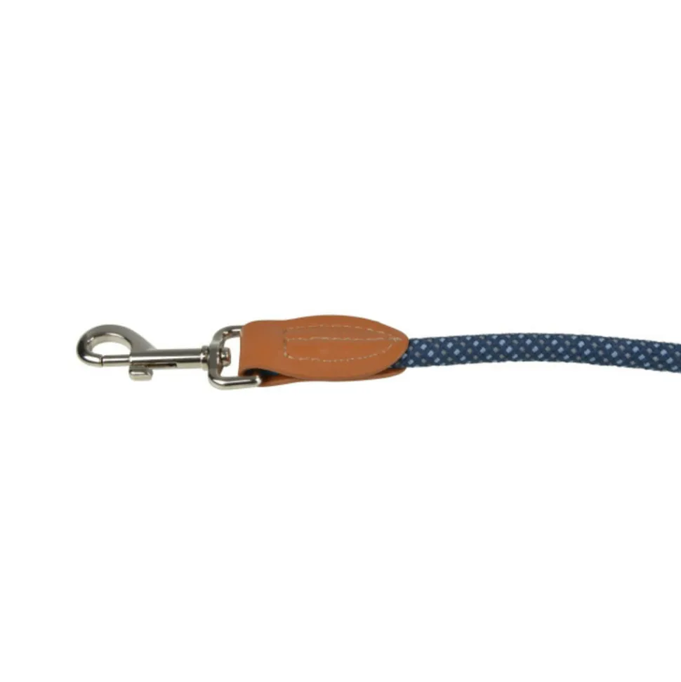 PARIS PRIX - Laisse corde pour chien "multi-positions" 250cm bleu marine
