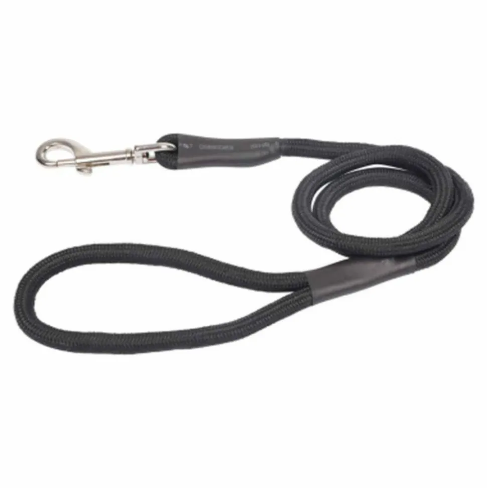 PARIS PRIX - Laisse ronde pour chien "essentiel" 100cm noir