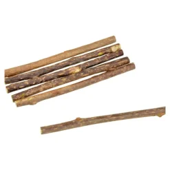 PARIS PRIX - Lot de 6 bâtonnets à mâcher "matatabi" 12cm naturel