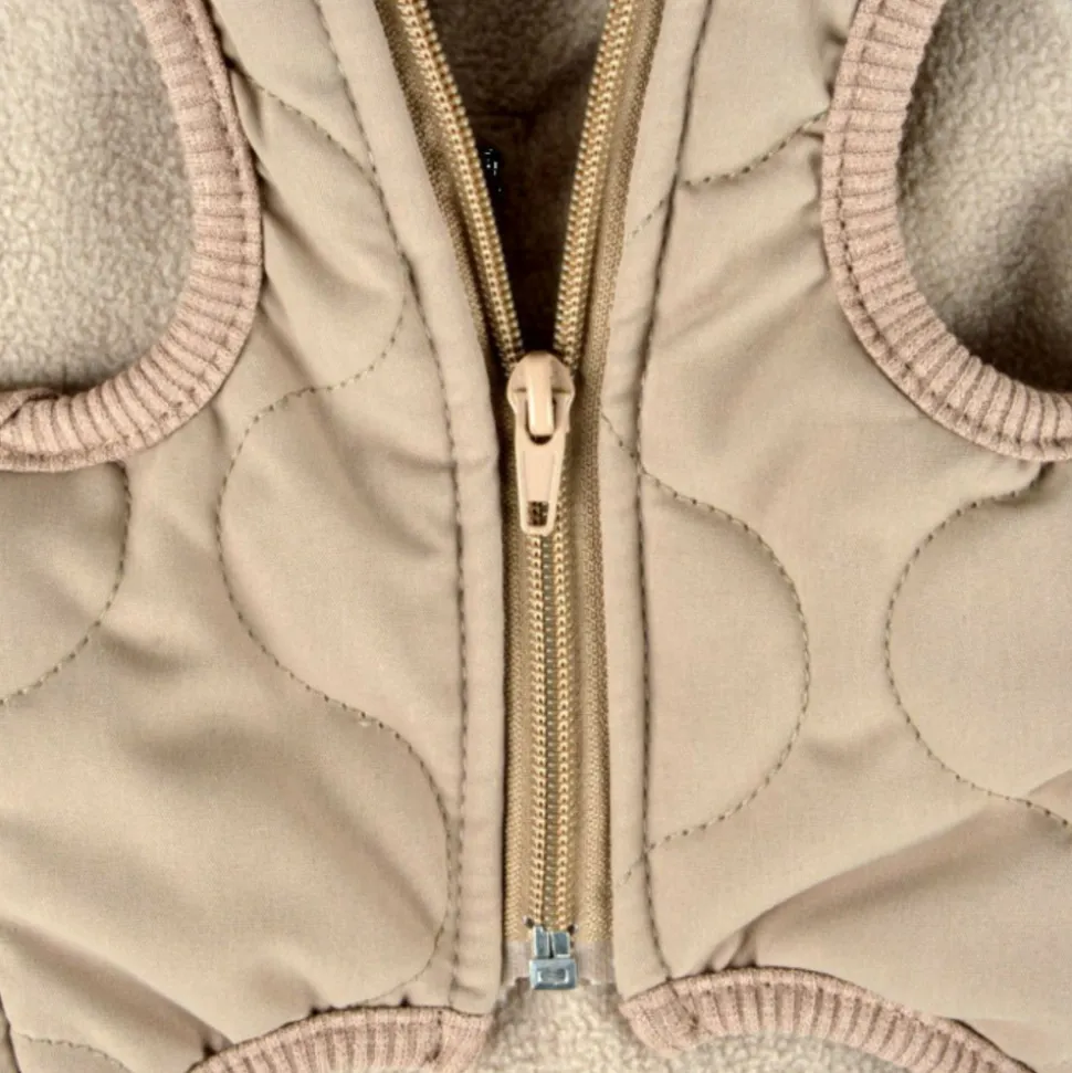 PARIS PRIX - Manteau matelassé pour chien "teddy" 30cm beige