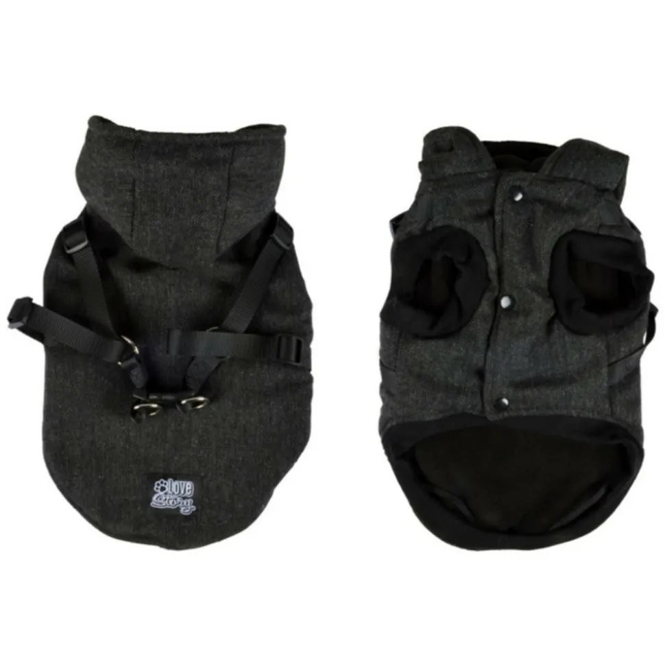 PARIS PRIX - Manteau pour chien "tweed" 30cm anthracite