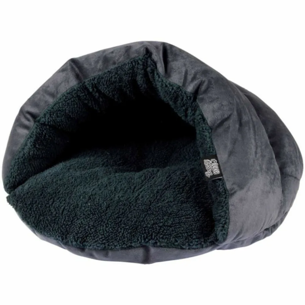 PARIS PRIX - Niche chausson pour chat "sweet cat" 45cm anthracite