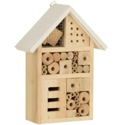 PARIS PRIX - Nichoir à insectes déco "pin" 25cm naturel
