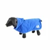PARIS PRIX - Peignoir de bain pour chien "capuche" 35cm bleu