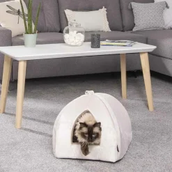 PARIS PRIX - Tente pour chat "sweet cat" 38cm écru