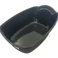 PET DESIGN - Sacha maison de toilette pour chat - bac a litiere - 56 x 40 x 39 cm - noir et blanc -