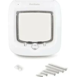 PETSAFE - - chatiere a puce électronique ppa19-16145, chatiere a piles, verrouillage a 4 positions - 22 x 23.9 cm installation fac