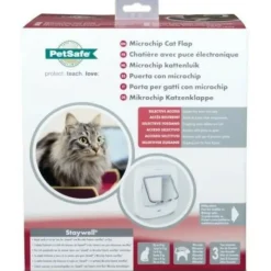 PETSAFE - - chatiere a puce électronique ppa19-16145, chatiere a piles, verrouillage a 4 positions - 22 x 23.9 cm installation fac