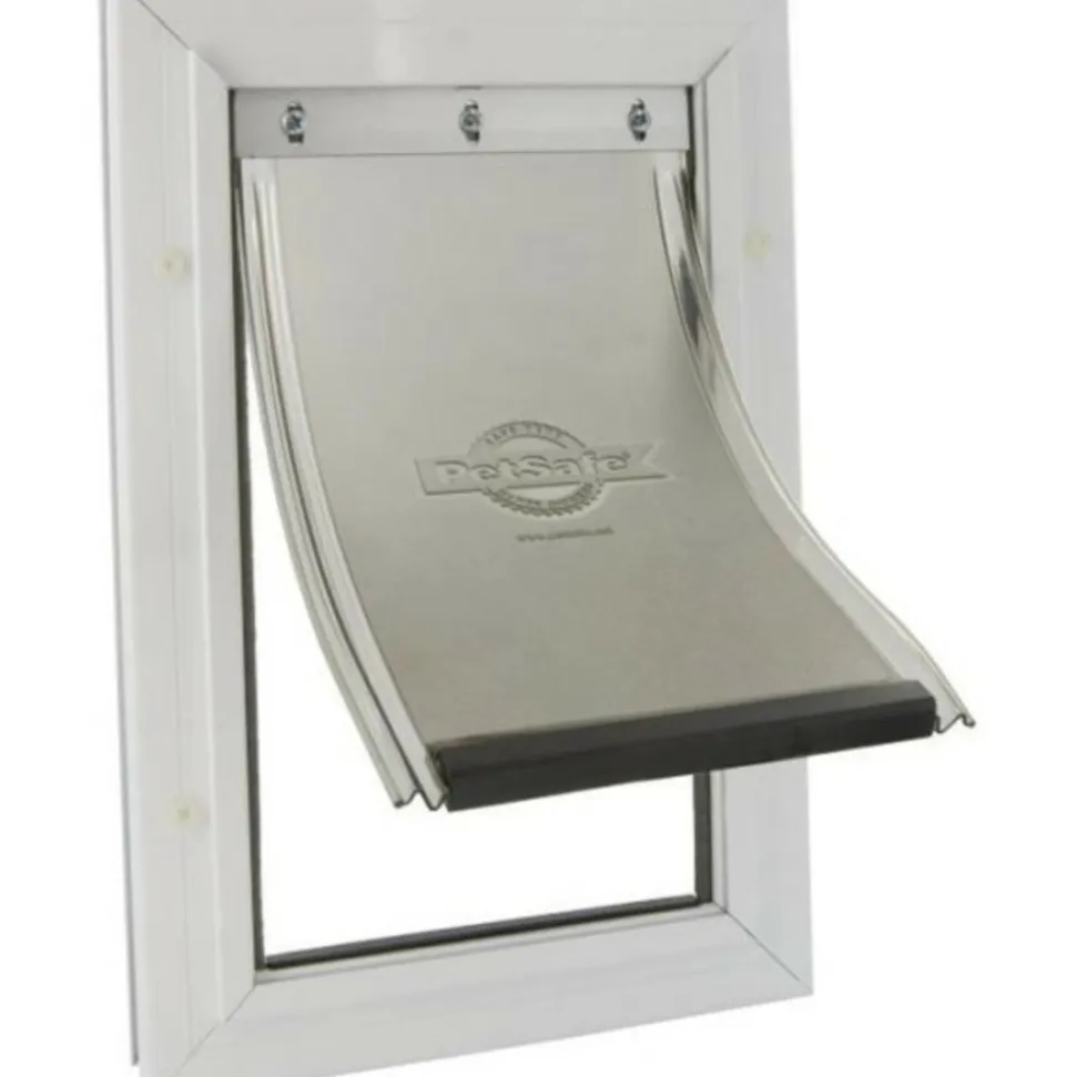 PETSAFE - - chatiere staywell résistante en aluminium pour gros chien , avec systeme de verrouillage, robuste, isolante - taille