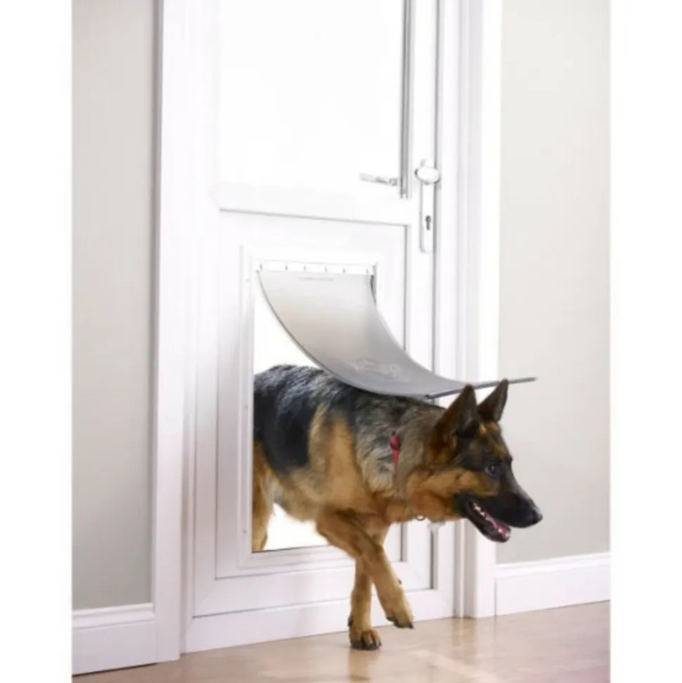 PETSAFE - - chatiere staywell résistante en aluminium pour gros chien , avec systeme de verrouillage, robuste, isolante - taille