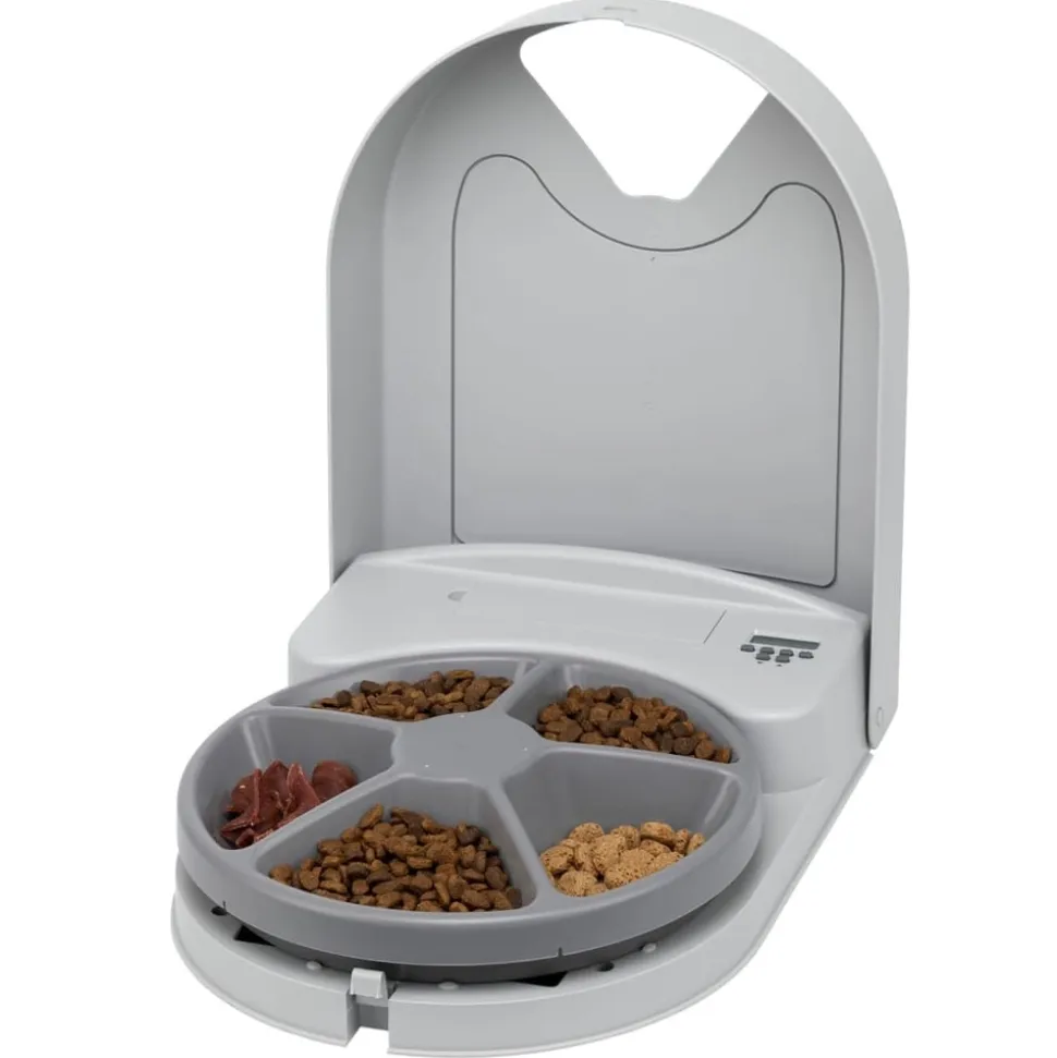PETSAFE - Mangeoire animaux de compagnie 5 repas eatwell minuterie gris