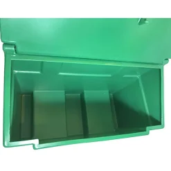 PLAST'UP ROTOMOULAGE - Bac de stockage de denrées animales/multi-usages 200l avec grenouillères+cadenas