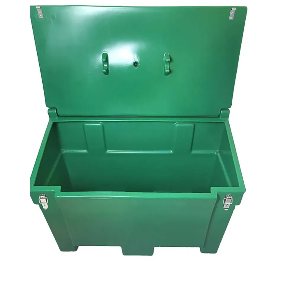 PLAST'UP ROTOMOULAGE - Bac de stockage de denrées animales/multi-usages 200l avec grenouillères