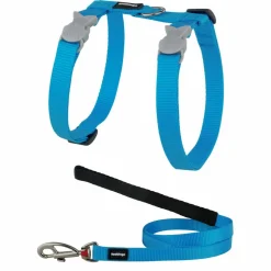 RED DINGO - Ensemble harnais et laisse red dingo chats basic turquoise