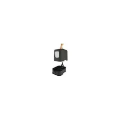 ROTHO MYPET - Maison toilette biala - filtre anti odeur - récyclé et recyclable - noir