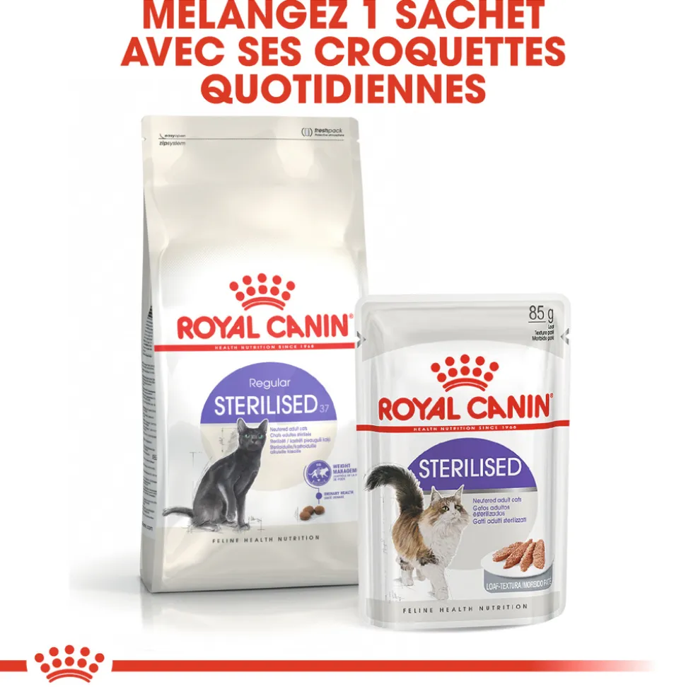 ROYAL CANIN - Croquettes chat Adulte stérilisé de 1 à 7 ans Sterilised 10kg