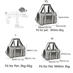Sac à dos de chat portable et pliable pour sorties noir s downypaws