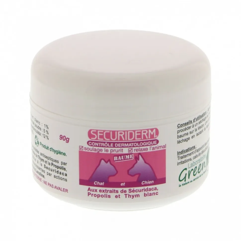 SECURIDERM - Baume réparateur peau - greenvet 90 g