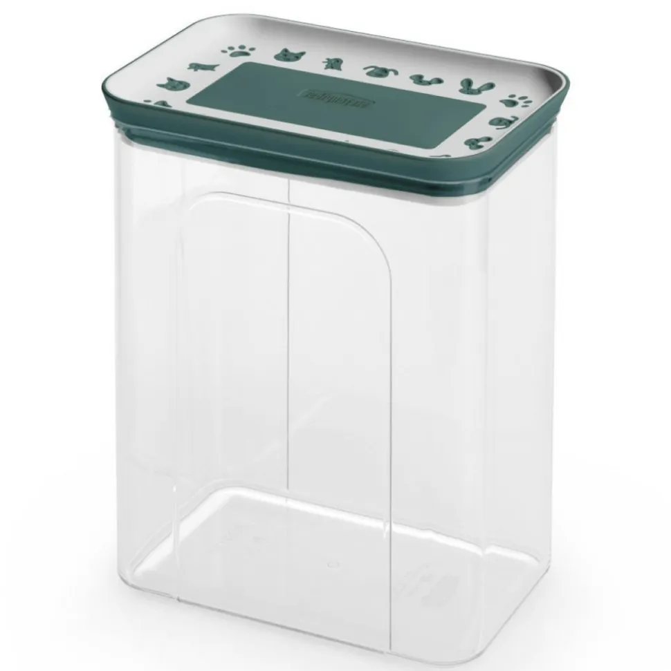 STEFANPLAST - Boite à friandises hermétique verte 2.2 litres pour chien ou chat
