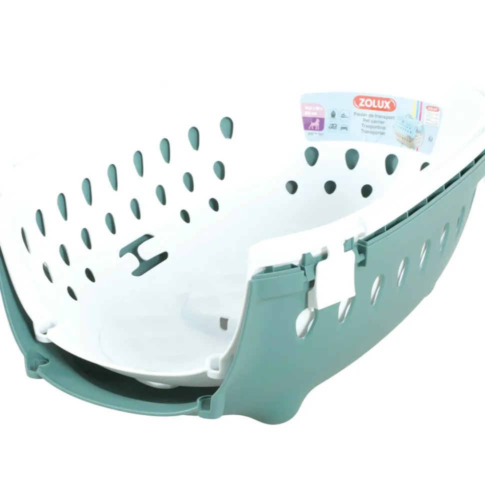 STEFANPLAST - Cage de transport smart chic verte max 6 kg pour petit chien et chat