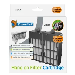 SUPERFISH - Cartouche filtrante Dual-action Hang on filter cartridges 2 pcs