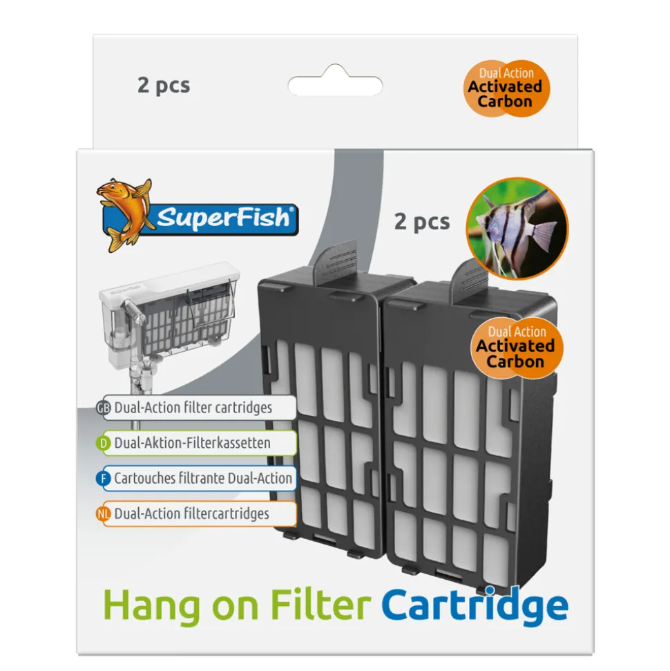 SUPERFISH - Cartouche filtrante Dual-action Hang on filter cartridges 2 pcs