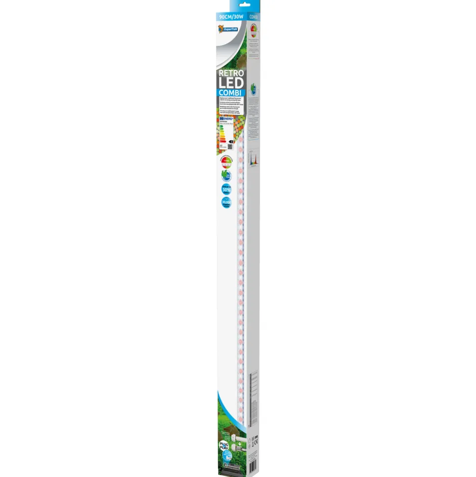 SUPERFISH - Éclairage Retro Led combi T8/T5 - 30w 90cm pour aquarium