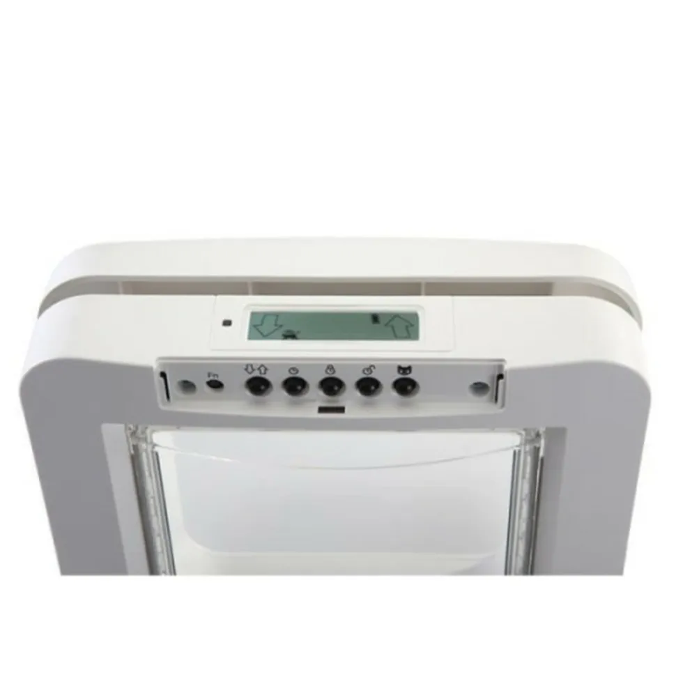 SUREFLAP - Grande chatiere a puce électronique - blanc - 178 mm x 170 mm (mémorisation d'un maximum de 32 puces)