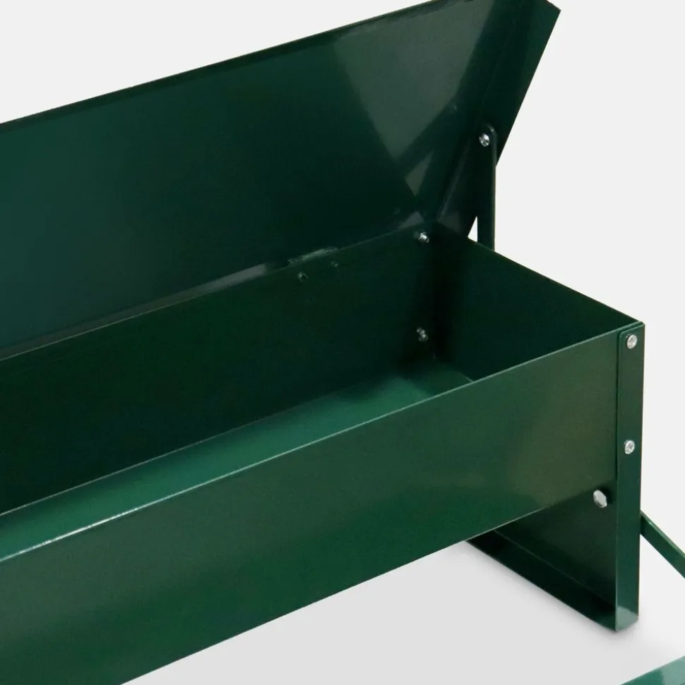 SWEEEK - Mangeoire automatique pour poules - distributeur à pédale - capacité de 5kg - acier galvanisé