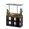 TERRATLANTIS - Terrarium et Meuble Standard Noir L.118xP.45xH.90cm