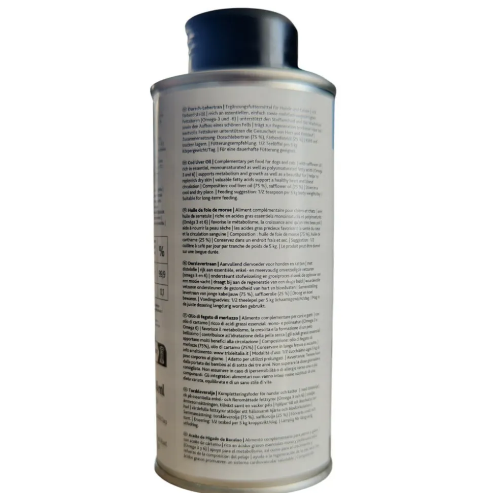 TRIXIE - Huile de foie de morue 250 ml pour chat et chien