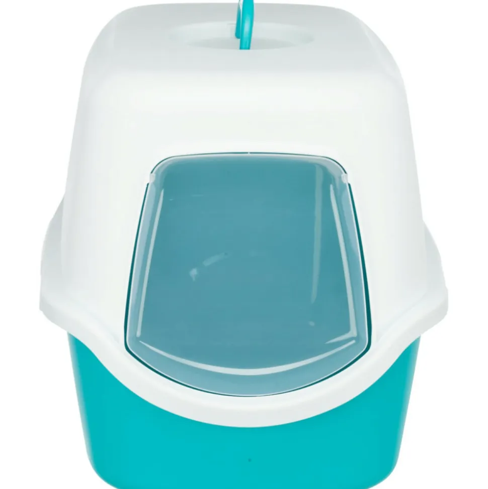 TRIXIE - Maison de toilette vico 40 x 56 cm x h40 turquoise pour chat