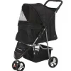 TRIXIE - Poussette pliante pour chiens et chats noir 28958