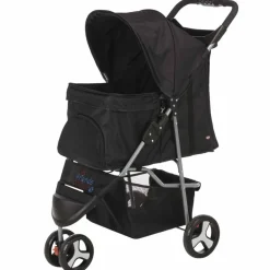 TRIXIE - Poussette pliante pour chiens et chats noir 28958