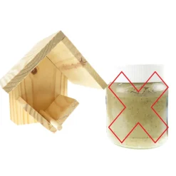 TRIXIE - Support pour pot de beurre d'arachides h15 cm, pour oiseaux