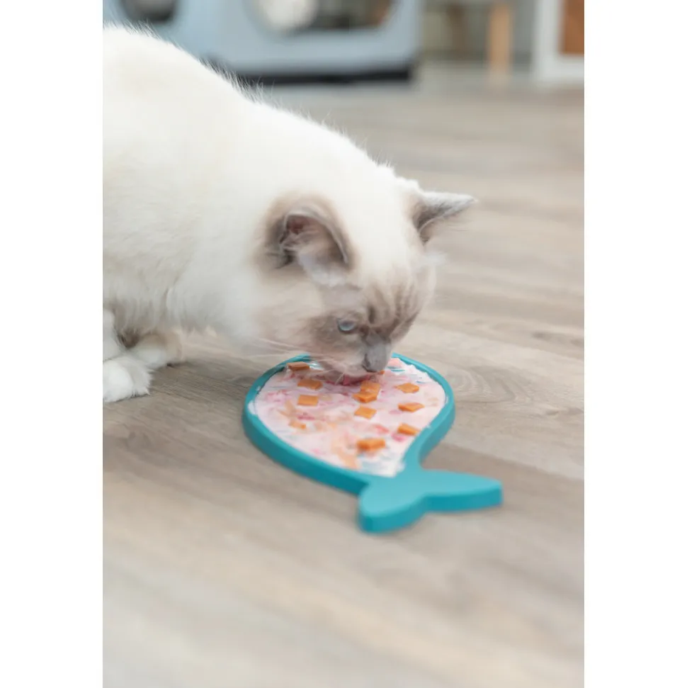 TRIXIE - Table à lécher lick'n'snack en forme poisson 28 cm pour chat