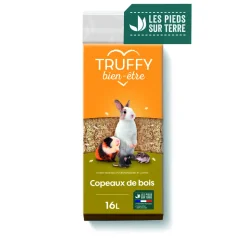 TRUFFY - Litière en copeaux de bois pour rongeur Truffy bien être 16L