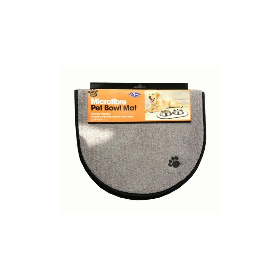 VENTEO - Tapis microfibre chiens et chats - tapis de nourriture anti-dérapant