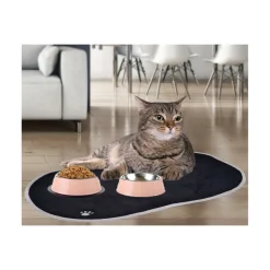 VENTEO - Tapis microfibre chiens et chats - tapis de nourriture anti-dérapant