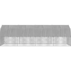 VIDAXL - Poulailler avec toit 2,5x8x2,25 m acier galvanisé