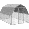 VIDAXL - Poulailler avec toit 2,5x4x2,25 m acier galvanisé